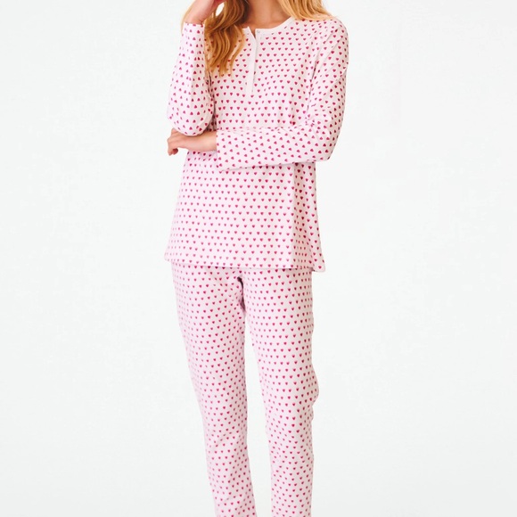 Roller Rabbit Pink Heart Pajama Set